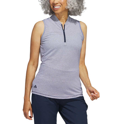 Adidas Women's Two Color Ottoman Sleeveless Polo