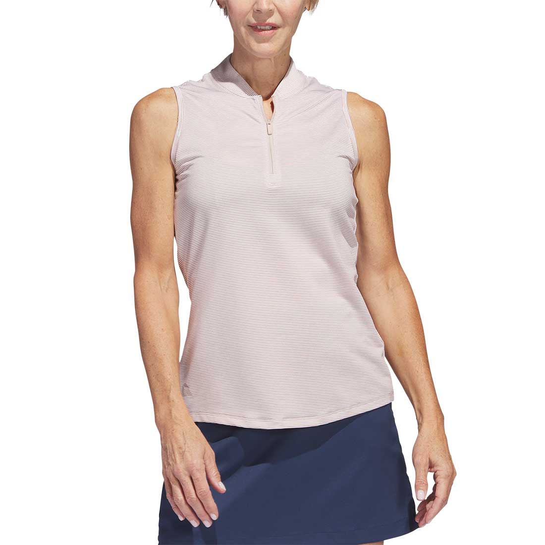 Adidas Women's Two Color Ottoman Sleeveless Polo