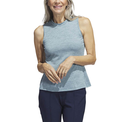 Adidas Women's Heathered Essentials Mock Sleeveless