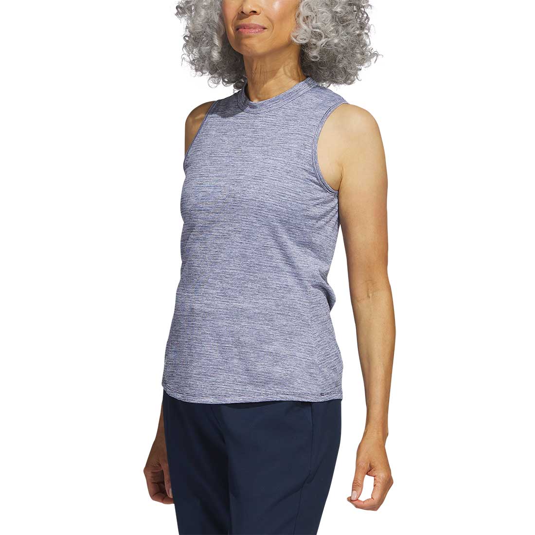 Adidas Women's Heathered Essentials Mock Sleeveless