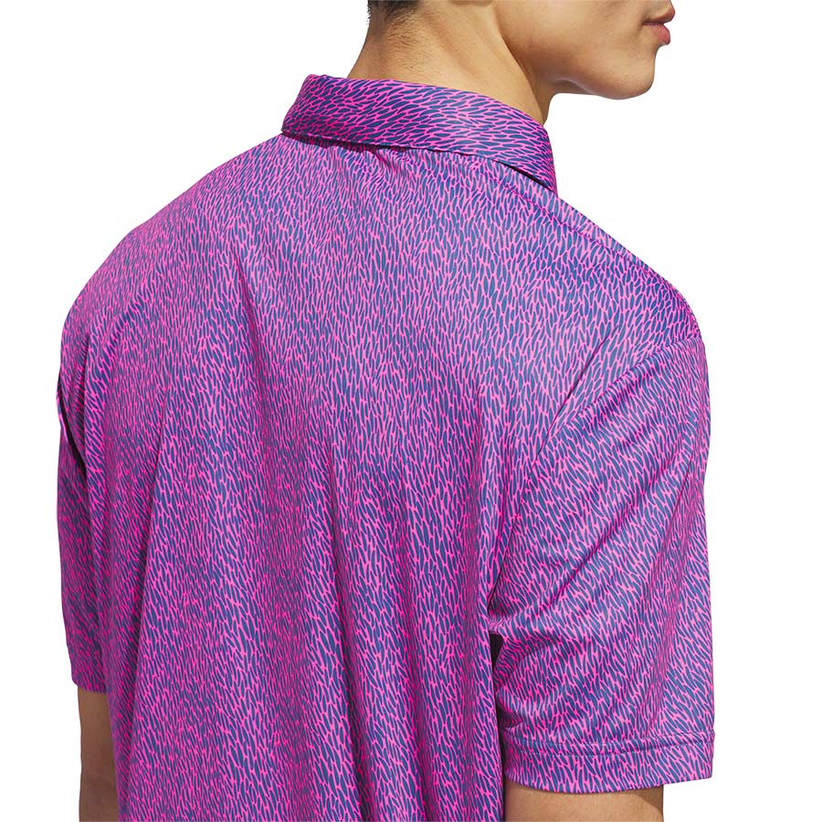 Adidas Ultimate365 Feather Print Golf Polo