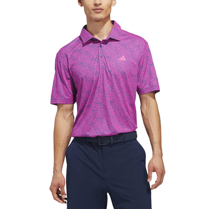 Adidas Ultimate365 Feather Print Golf Polo