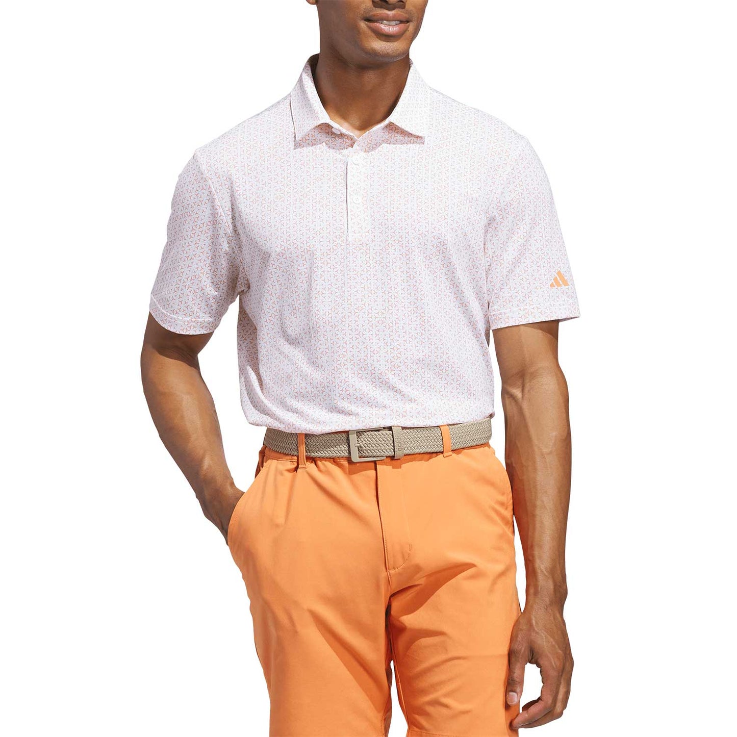 Adidas Ultimate365 Mesh Tango Print Climacool Golf Polo