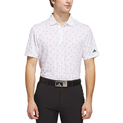 Adidas Ultimate365 Printed Slice Mesh Golf Polo