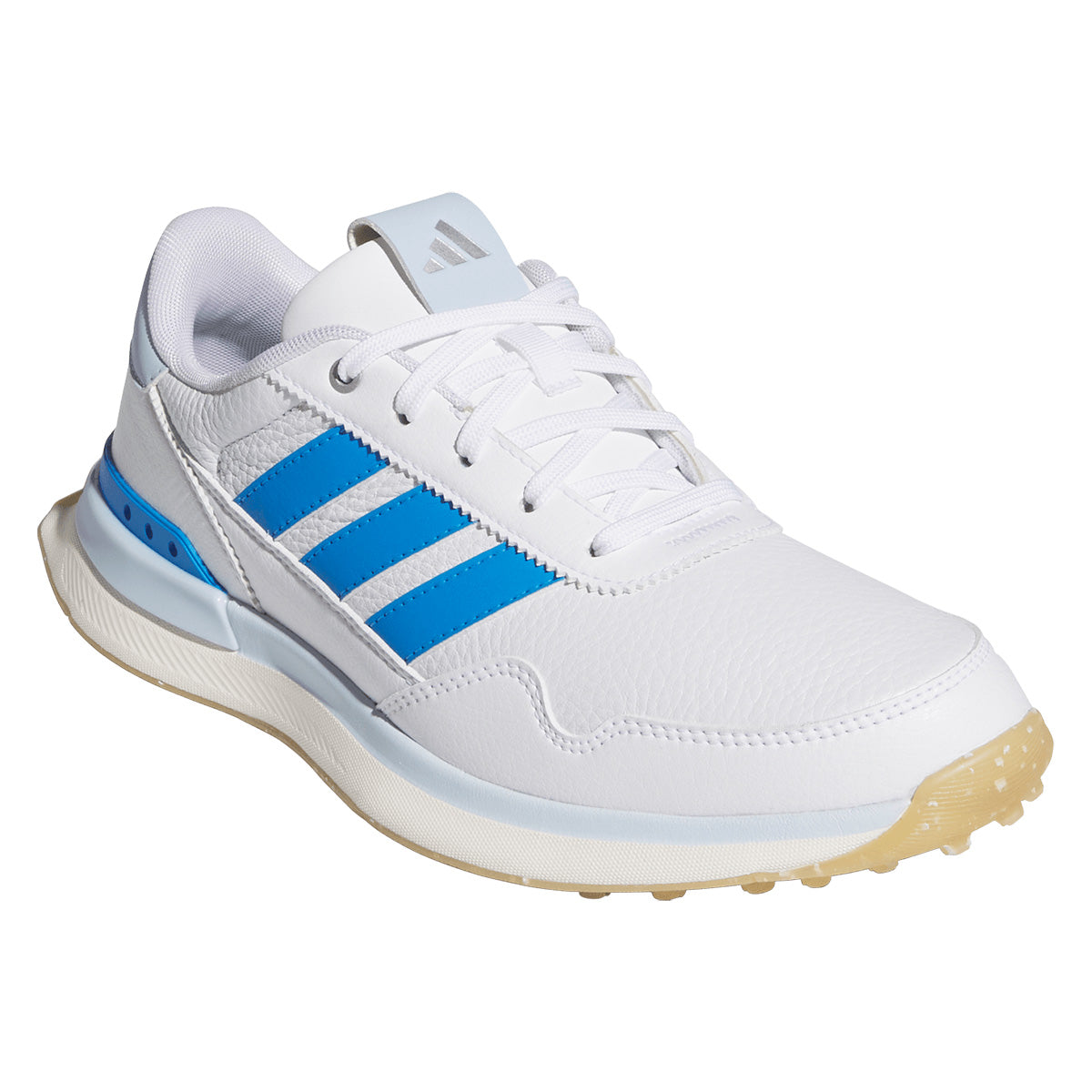 Adidas Women's S2G 26 Leather Golf Shoes White/Lucid Ray Blue/Crystal Sky