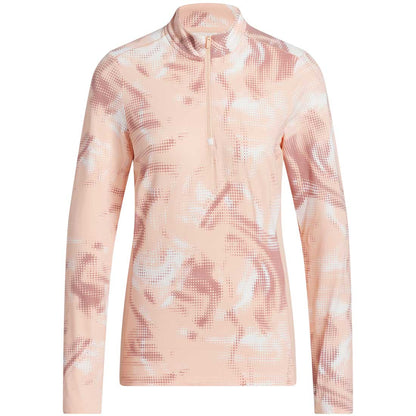 Adidas Women's Ultimate365 Printed Quarter Zip Mock