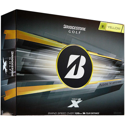 Bridgestone Tour B X Yellow Personalized Golf Balls