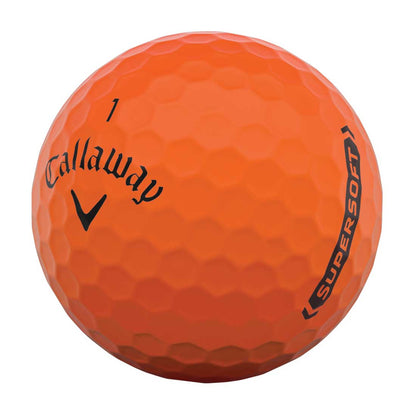 Callaway 2021 Supersoft Matte Orange Logo Overrun Golf Balls