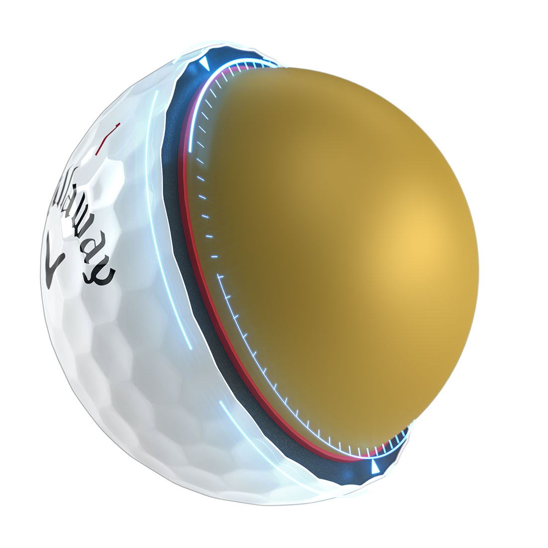 Callaway 2024 Chrome Tour TruTrack Yellow Golf Balls
