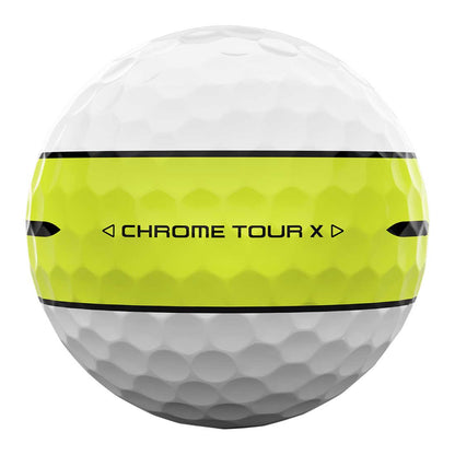 Callaway 2024 Chrome Tour X 360 Yellow Stripe Golf Balls