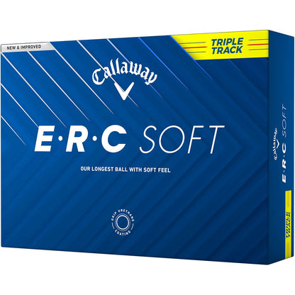 Callaway ERC Soft Triple Track Yellow Personalized Golf Balls