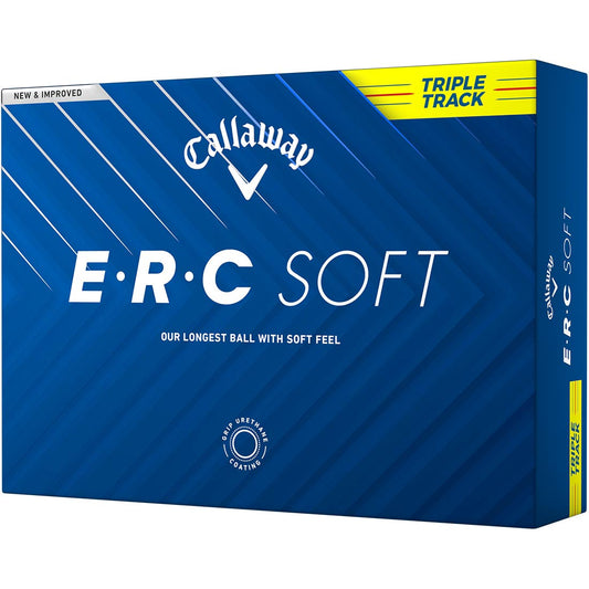 Callaway ERC Soft Triple Track Yellow Personalized Golf Balls