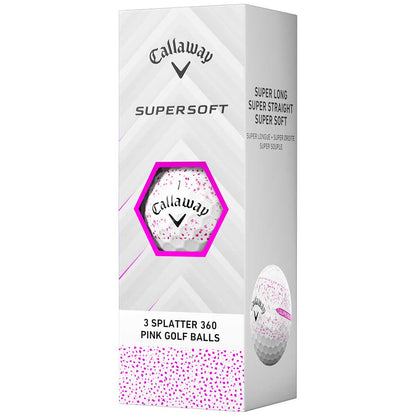 Callaway Supersoft Pink Splatter Golf Balls