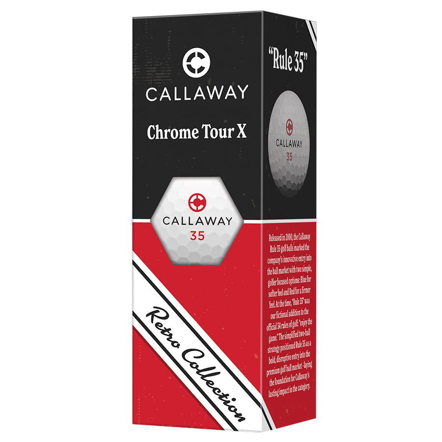 Callaway Chrome Tour X Retro Collection Golf Balls