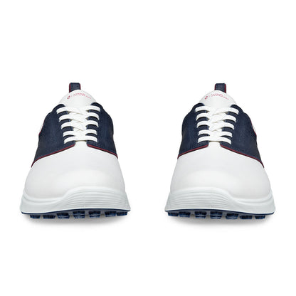 Ecco S-Casual Saddle Golf Shoes White/Navy