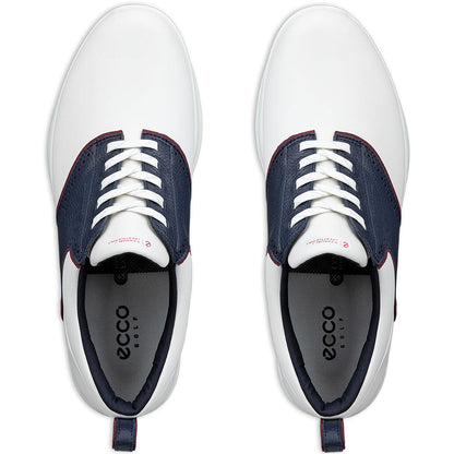Ecco S-Casual Saddle Golf Shoes White/Navy