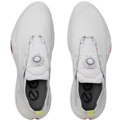 Ecco Women's Biom H5 Leather BOA Golf Shoes White/Orange