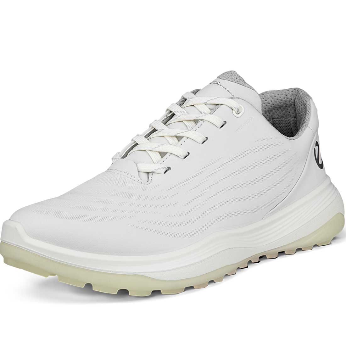 Ecco Women's Lt1 Hybrid Leather Golf Shoes White/Grey