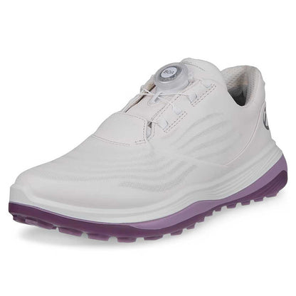 Ecco Women's Lt1 Hybrid Leather BOA Golf Shoes Grey/Lilac