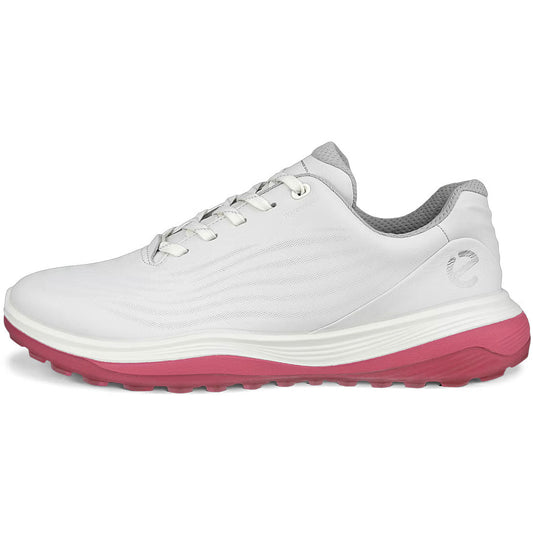 Ecco Women's Lt1 Hybrid Leather Golf Shoes White/Rose