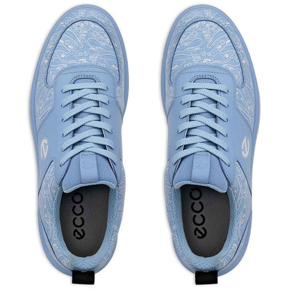Ecco Women's Street 720 Leather Gore-Tex Golf Shoes Blue/White