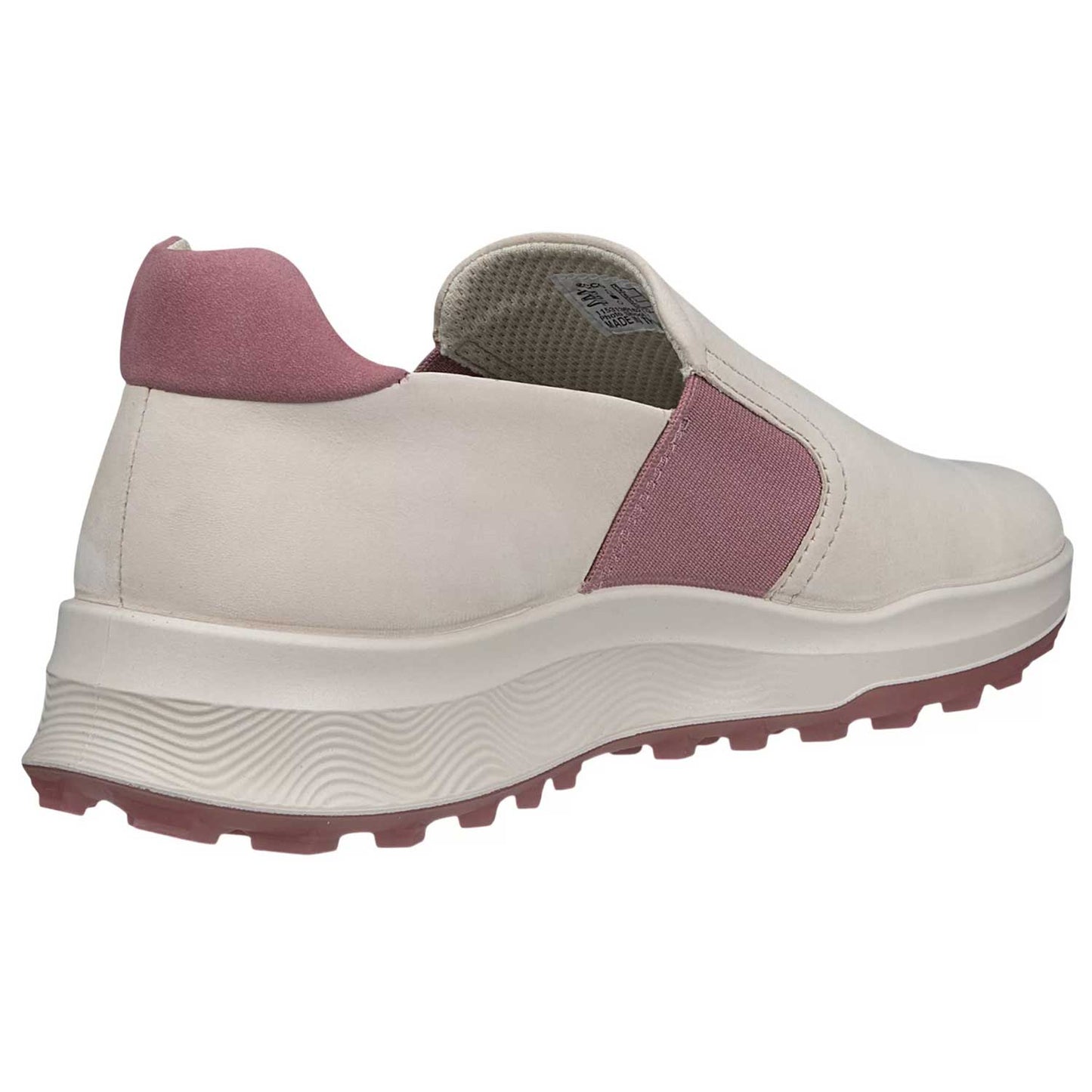 Ecco Women's Street Vibe Slip-on Golf Shoes Off White/Rose