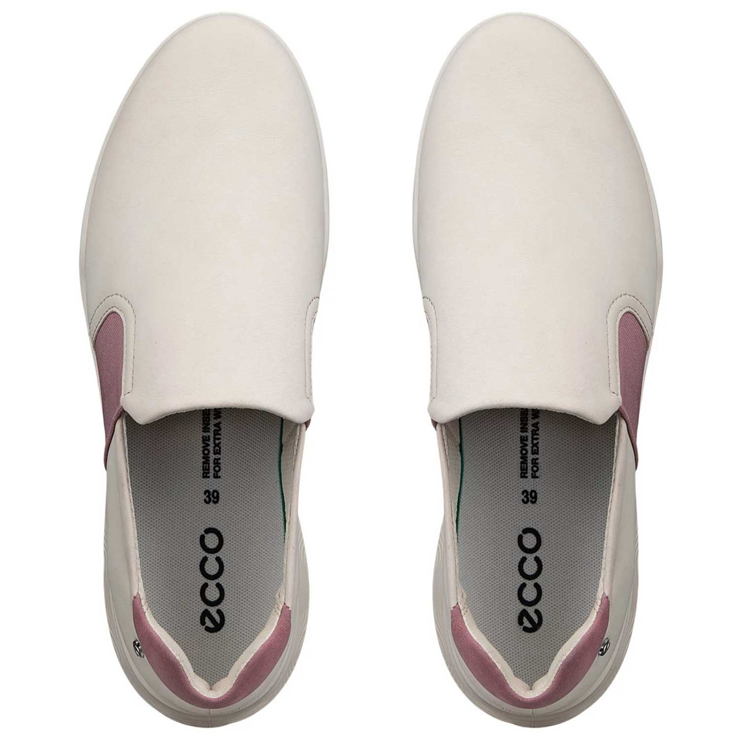 Ecco Women's Street Vibe Slip-on Golf Shoes Off White/Rose