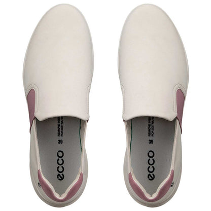 Ecco Women's Street Vibe Slip-on Golf Shoes Off White/Rose