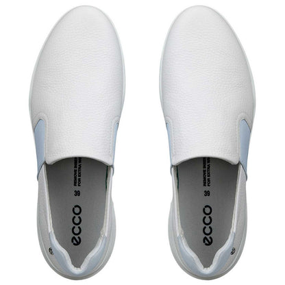 Ecco Women's Street Vibe Slip-on Golf Shoes White/Blue