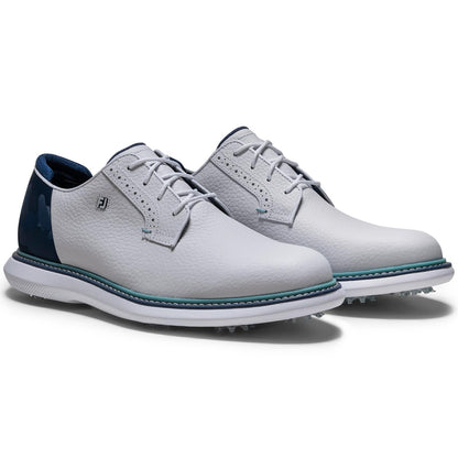 FootJoy FJ Traditions Blucher Golf Shoes White/Navy Camo/Marine