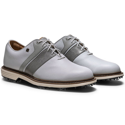 FootJoy Premiere Series Packard Golf Shoes White/Steel Grey/Gunmetal