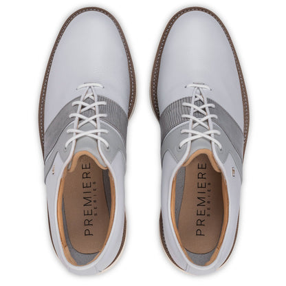 FootJoy Premiere Series Packard Golf Shoes White/Steel Grey/Gunmetal