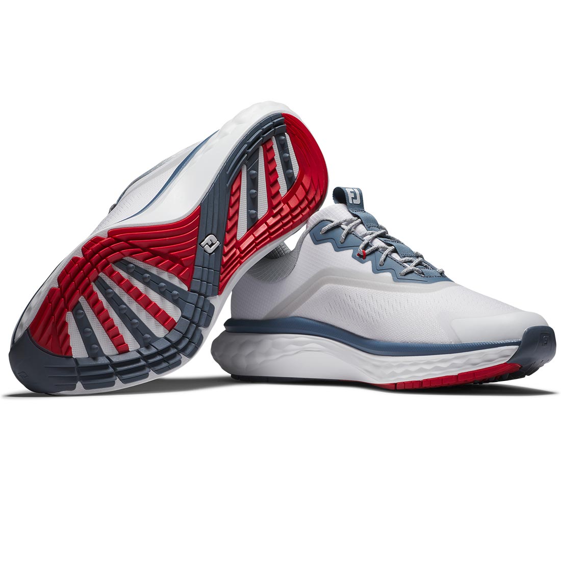 FootJoy Quantum Golf Shoes White/Blue/Red