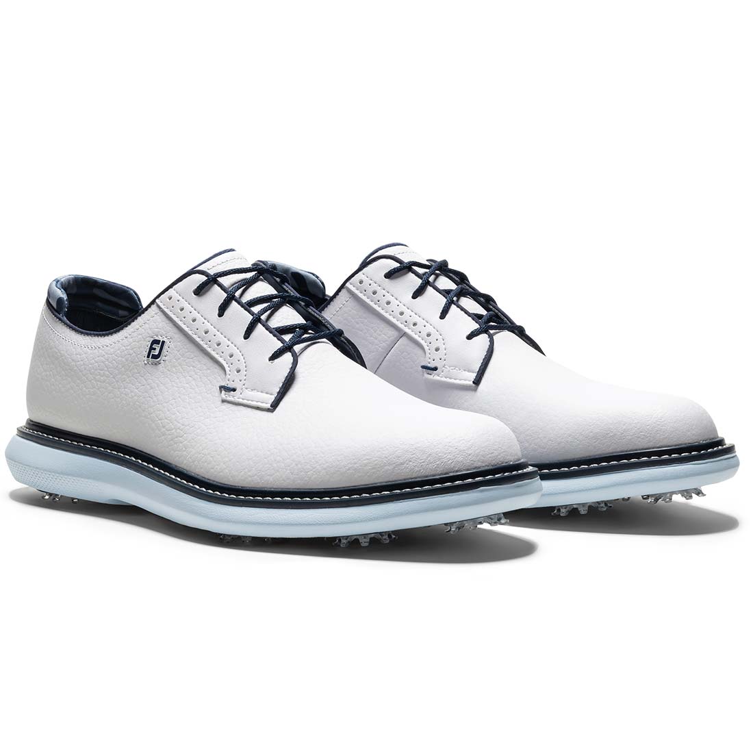 FootJoy Traditions Blucher Golf Shoes White/Sky Blue/Camo