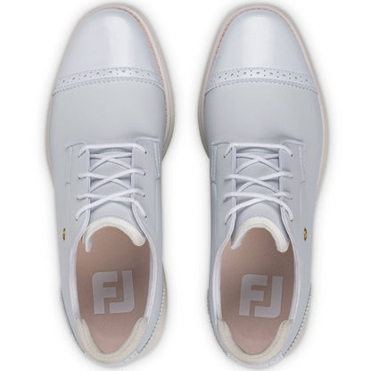 FootJoy Women's FJ Traditions SL Cap Toe Golf Shoes Frosty White
