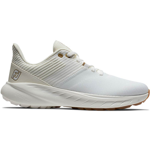 FootJoy Women's Flex Golf Shoes White/Beige