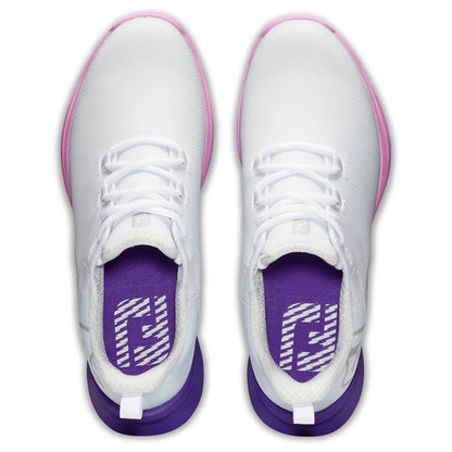 FootJoy Women's FJ Fuel Sport Golf Shoes White/Purple