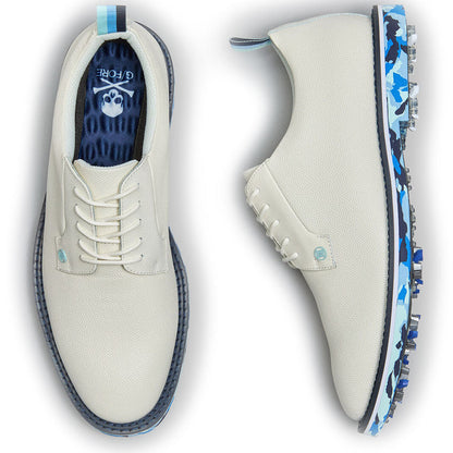 G/FORE Gallivan2r G/Lock Leather Golf Shoes Snow/Blue Camo