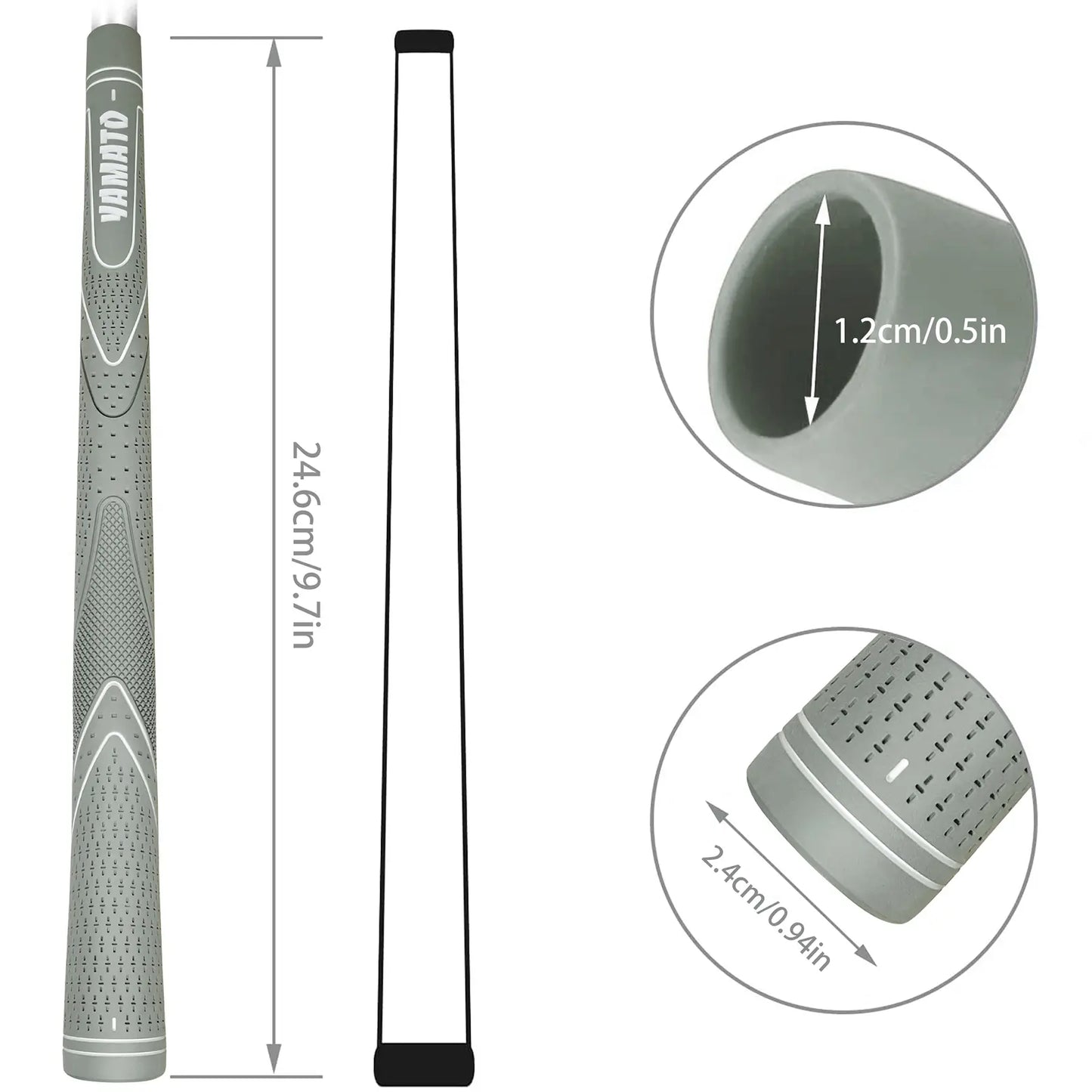 Yamato Junior Golf Grips 8-Pack – Kids & Youth Club Grips for Control