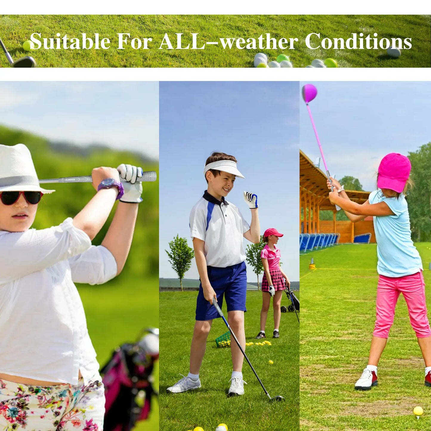 Yamato Junior Golf Grips 8-Pack – Kids & Youth Club Grips for Control