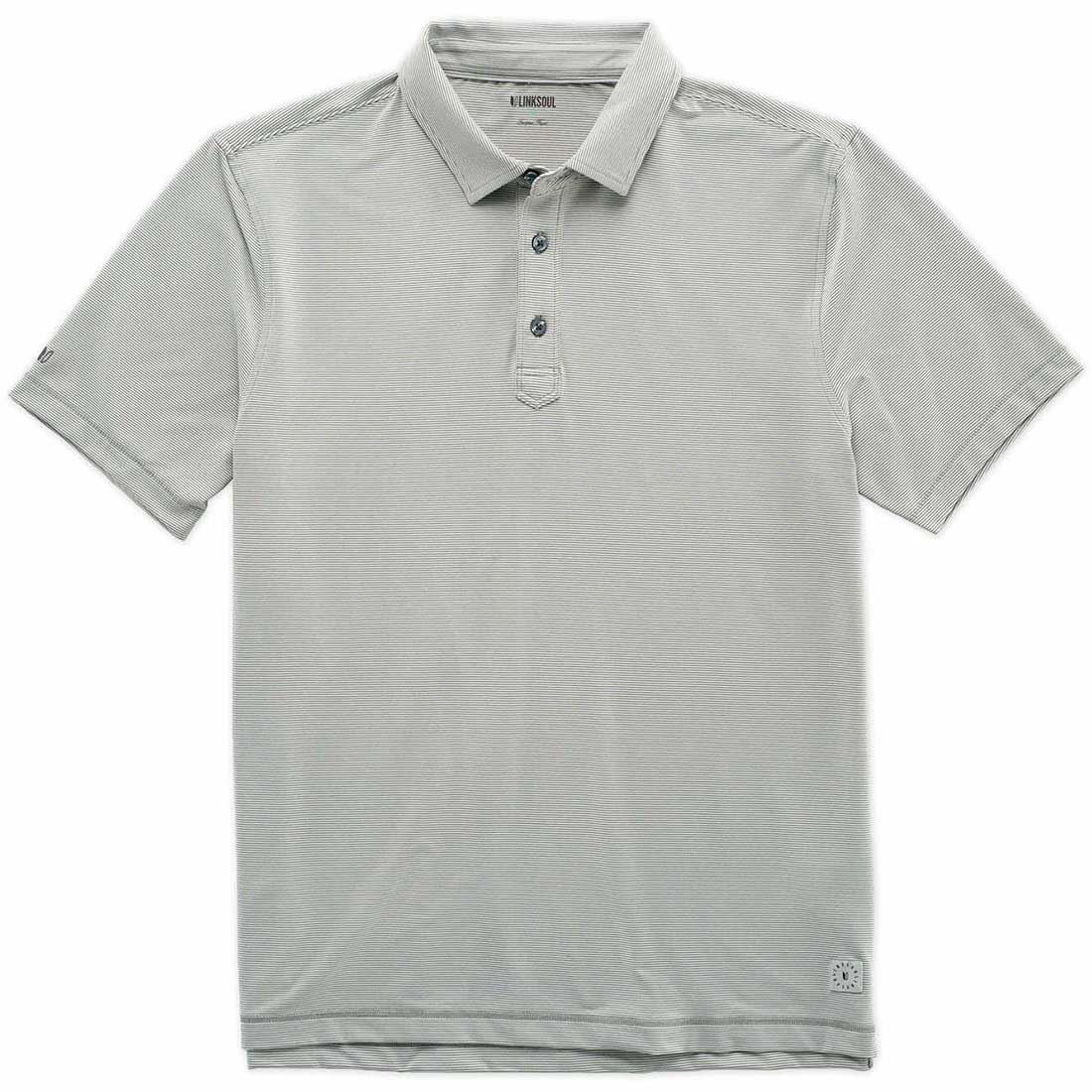 Linksoul Monterey Microstripe Performance Polo