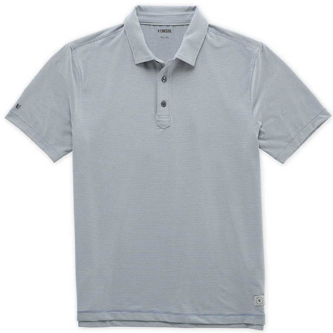 Linksoul Monterey Microstripe Performance Polo