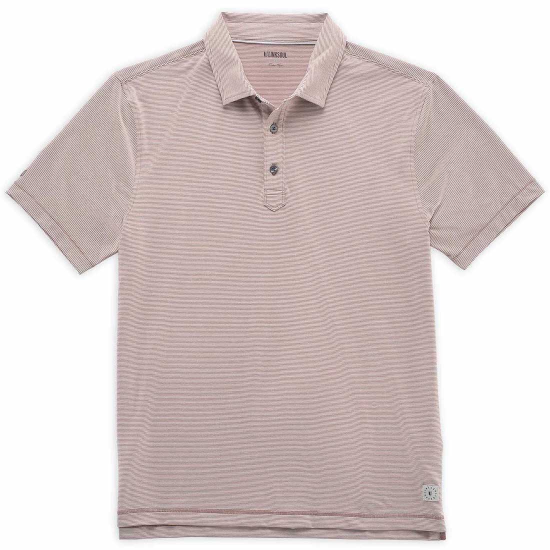 Linksoul Monterey Microstripe Performance Polo