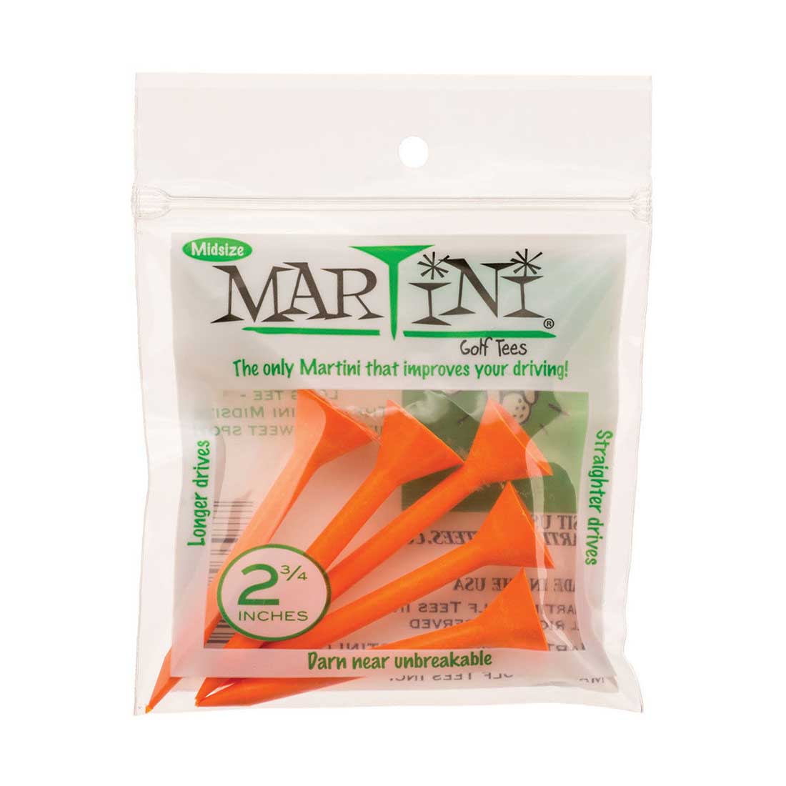 Martini Golf Tees Midsize Tees