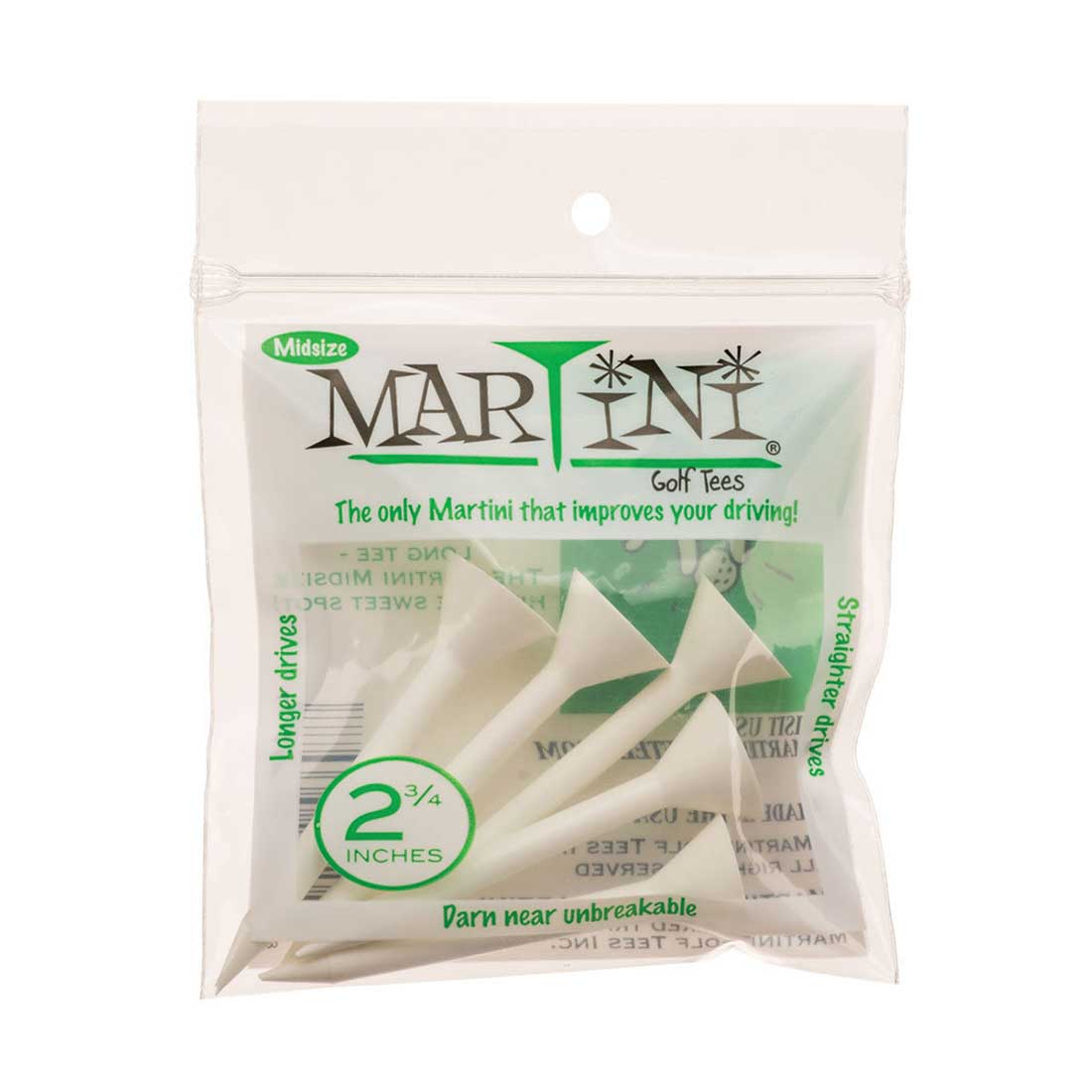 Martini Golf Tees Midsize Tees