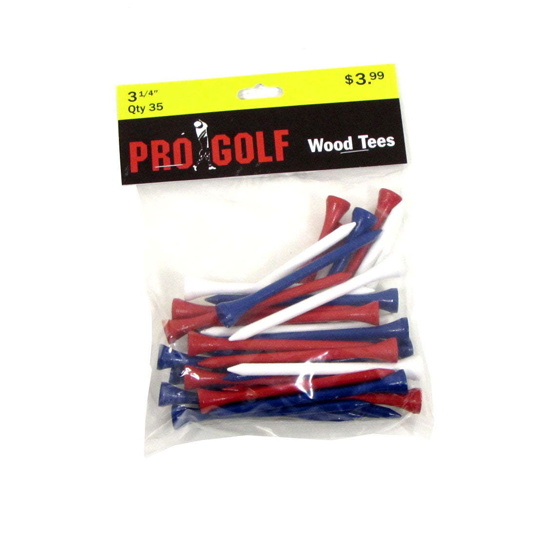 Pro Golf 3 1/4 inch Wood Tees