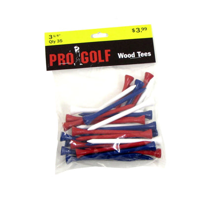 Pro Golf 3 1/4 inch Wood Tees