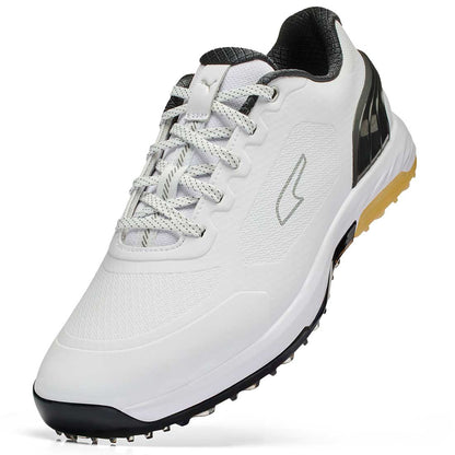 Puma Alphacat Nitro Golf Shoes White/Black/Gum