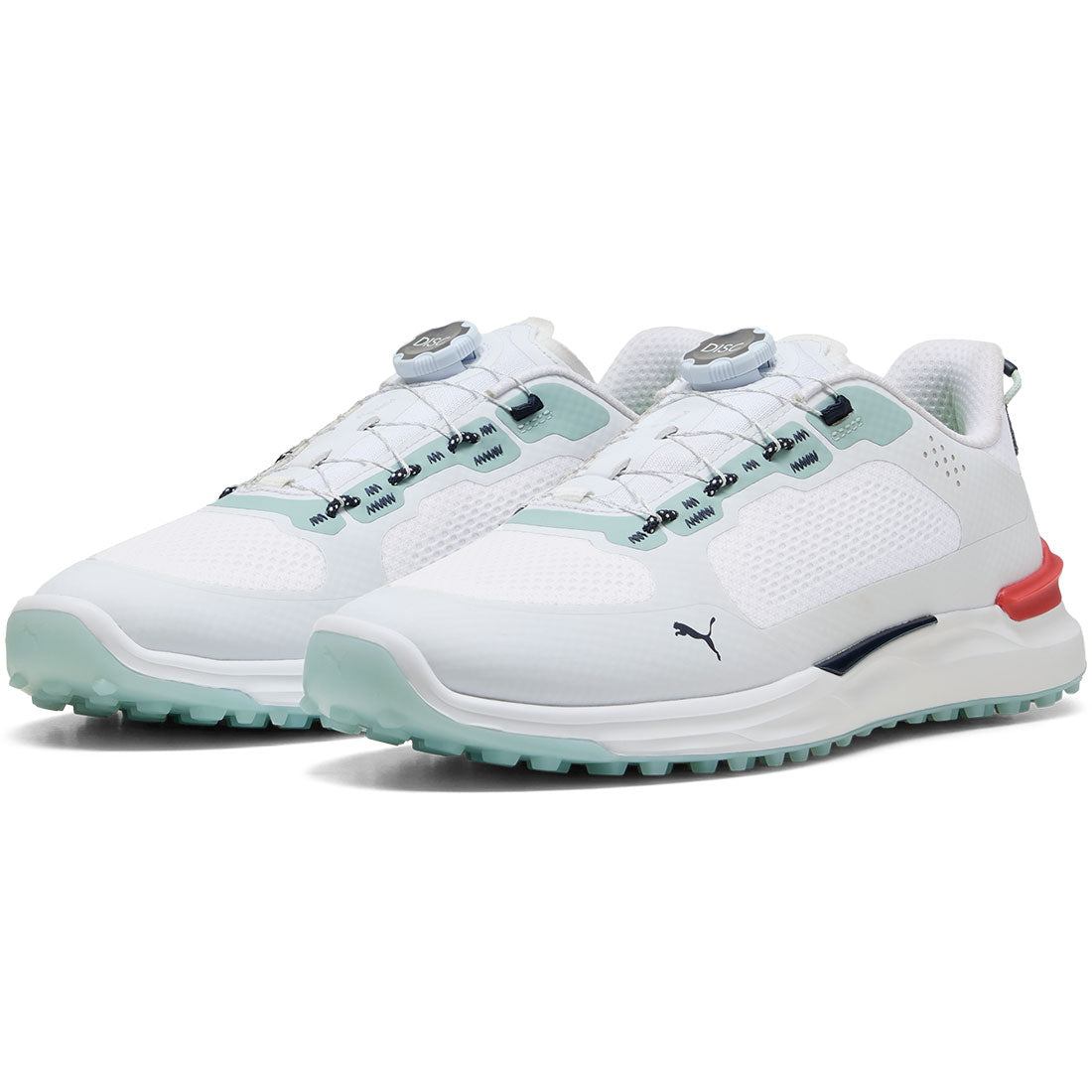 Puma Ignite Elevate 2 Disc Golf Shoes White/Modern Mint