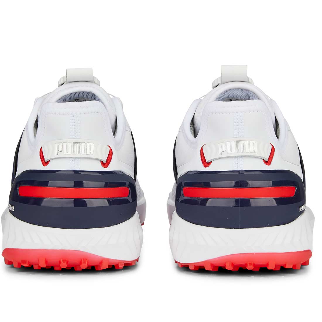 Puma Ignite Elevate Disc Golf Shoes White/Silver/Navy